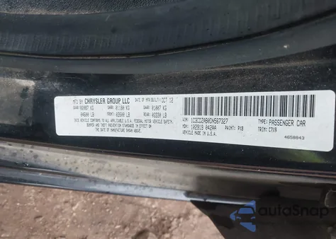 2013 Dodge Avenger Se из США, поврежденный, VIN 1C3CDZAB0DN567327